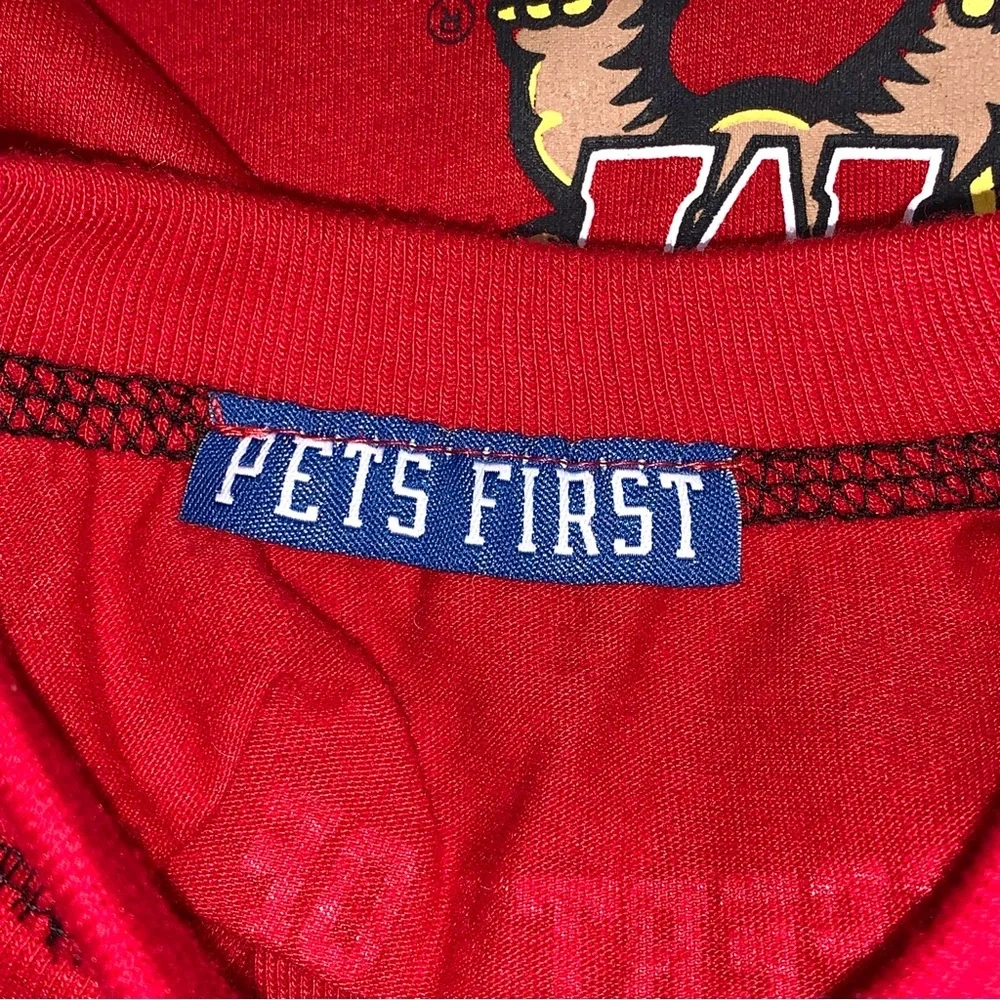 Pets First Maryland Terrapins NCAA Dog Shirt Medium Football Basketball Pet